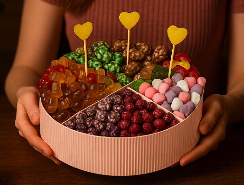 Renkli Jelibon & Çikolata Kutusu | Tatlı Hediye Kutusu | Özel Gün Sürprizi